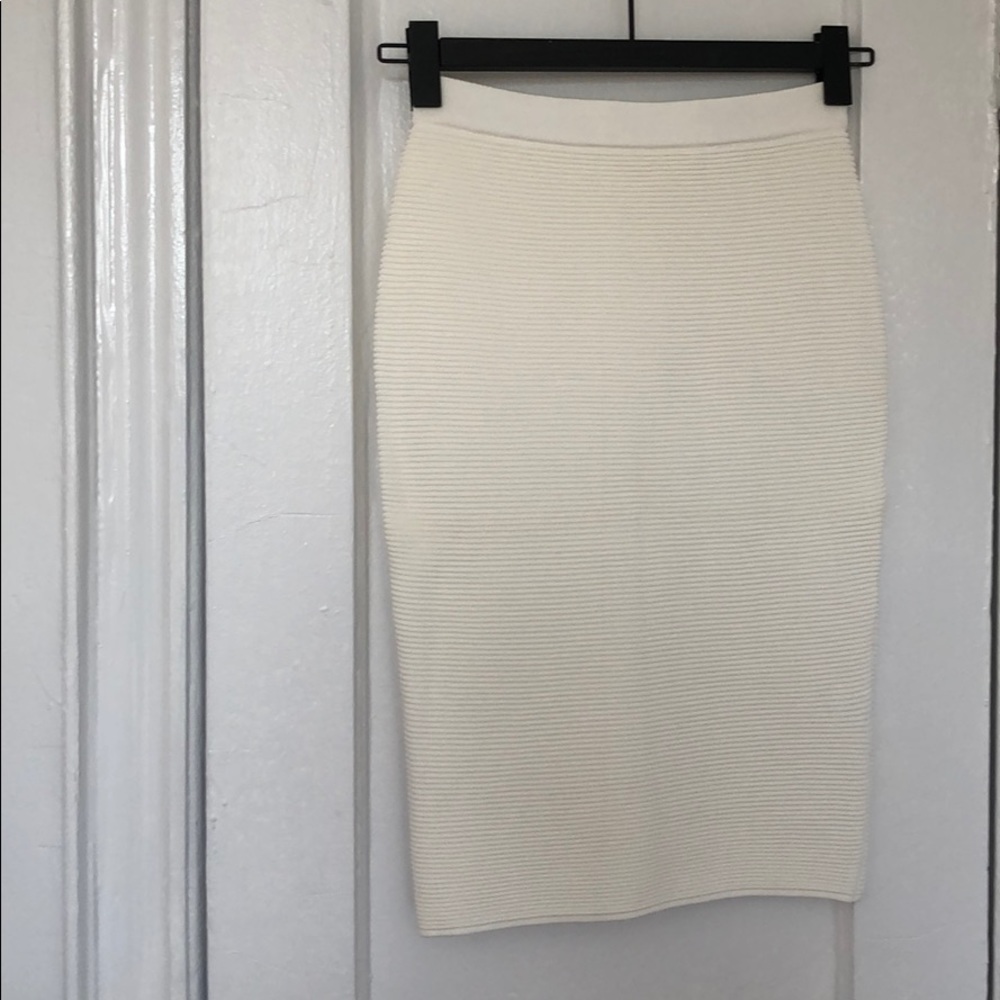 White Jonathan Simkhai bandage skirt
